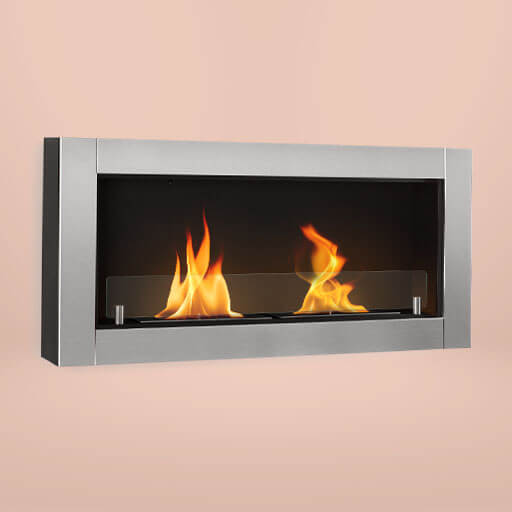 The Phantasma Modern ethanol fireplace creates a romantic atmosphere at any time thanks to a real flame.