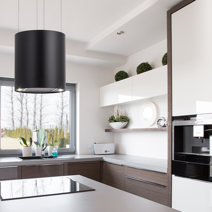 Modern island deals cooker hoods